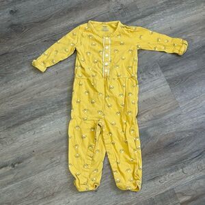 Carter’s Baby Girl Yellow Long Sleeve Jumpsuit Size 24M